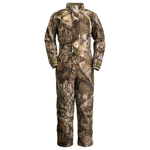 Blocker Outdoors Shield Series Drencher Youth Insulated Waterproof Camo Hunting Coveralls (RT APX, Medium)