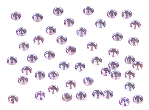 Image of 2880PCS Art Nail Rhinestones non Hotfix Glue Fix Round Crystals Glass Flatback for DIY Jewelry Making with one Picking Pen (ss6 2880pcs, Green Pink)