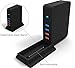 SABRENT 7 Port USB 3.0 HUB + 2 Charging Ports with 12V/4A Power Adapter [Black] (HB-U930)