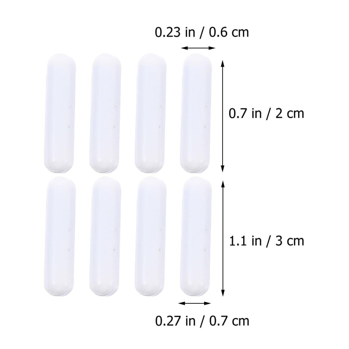 ULTECHNOVO 40pièces Barre De Stir Magnétique Ptfe Pour Laboratoire Agitation De Liquides Cylindrique Et Résistante à Haute Température Idéale Pour Universités Et Recherche Scientifique