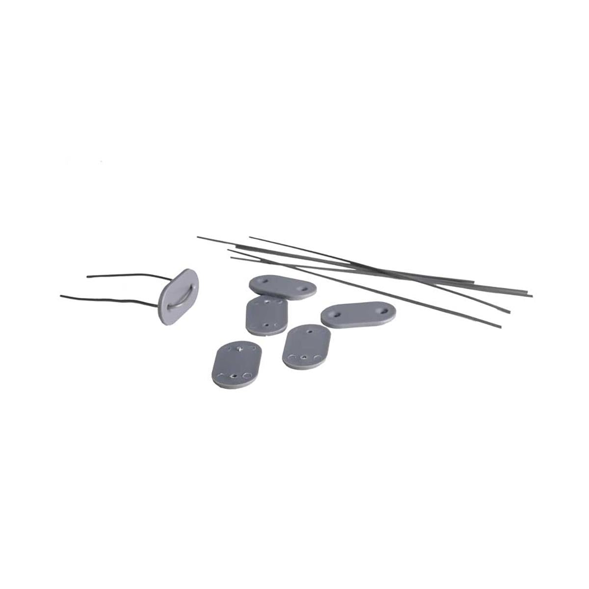 Canisse PVC occultant double face 1,5x3m gris - Kit complet avec fixation