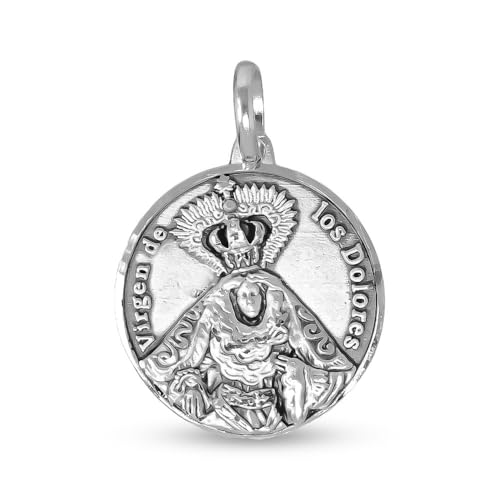 Médaille des Douleurs Argent Massif pendentif spirituel personnalisable