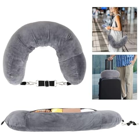 SMEKLYN Stuffable Travel Neck Pillow Cover