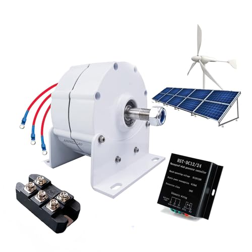 AISINILALAO 220v, Generador PMA de Alta Potencia de 18000W, alternador de imán Permanente de 12V-220V para Grandes turbinas eólicas, Ruedas hidráulicas y Sistemas de energía Fuera de la Red