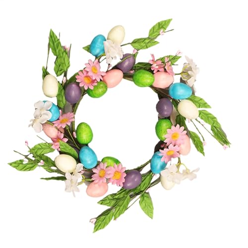 Corona di porta di Pasqua, corona di benvenuto di Pasqua, corona di Pasqua, decorazione della porta di Pasqua colorata per la casa dei centri commerciali