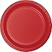 75-liczba wartości pakiet papierowe talerze obiadowe, klasyczny czerwony