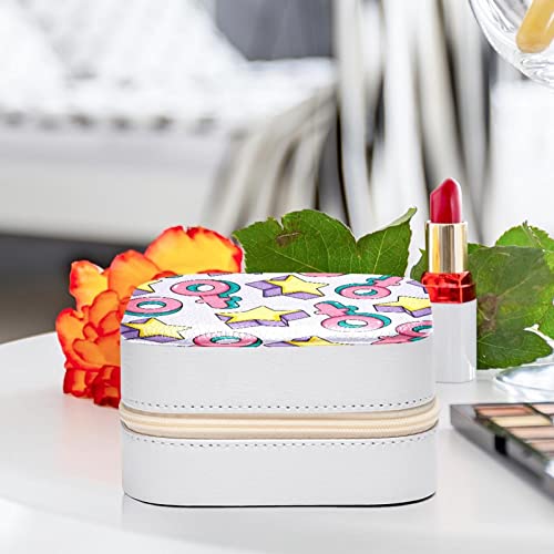 Boîte à bijoux anti-mêlage pour colliers et bagues petit coffret rose étoiles - 6