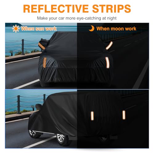Image of NEVERLAND SUV Car Cover Waterproof All Weather Outdoor Full Car Cover for Automobiles Snow Rain Sun UV Dust Protection Scratch Universal Fit SUV Up to 190 inch