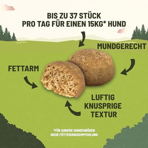 Adventuros Training Hundeleckerlis, reich an Hirsch, 6er Pack (6 x 115g)