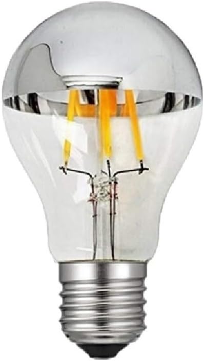 Home Bulbs, Pack of 20, Top Semi-Plated Pendant Light Shadowless Lamp AC110V E26/E12 A19/G45 Top Silver Bulb Light Source