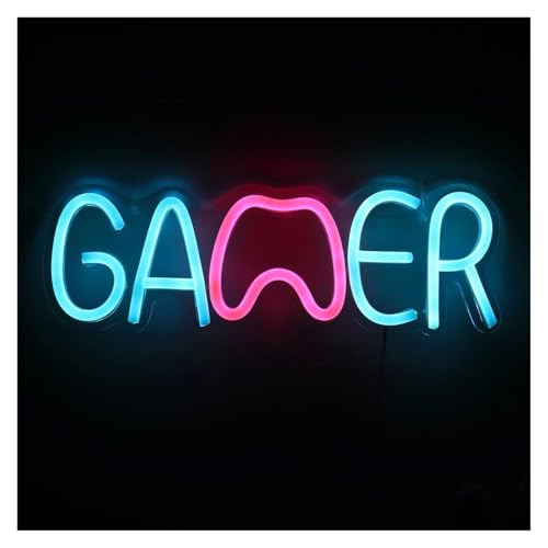 Panneau néon LED pour gamer veilleuse de bureau USB