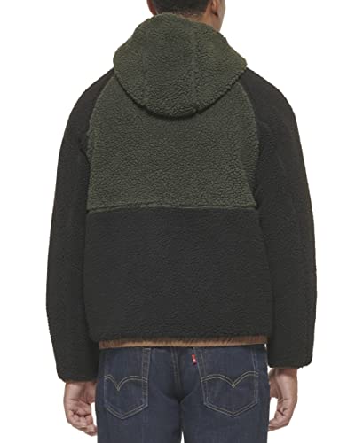 Levi's Men's Mixed Media Color Block Sherpa Hoody4