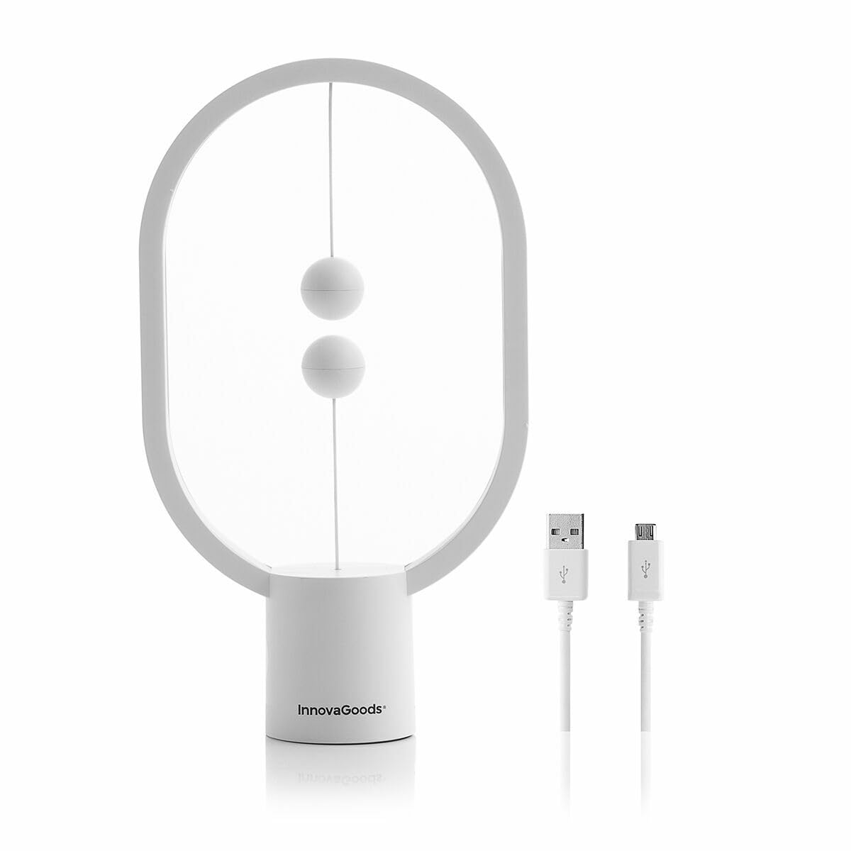 Balance lamp with magnetic switch Magilum, white