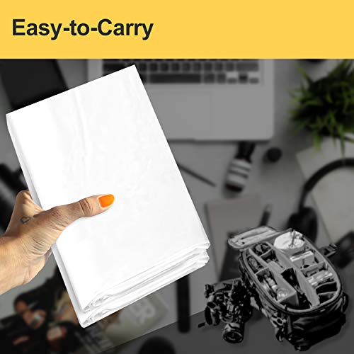 Julius Studio 10 Ft. X 20 Ft. Large Heavy Duty White Backdrop, Pure White Seamless Background Fabric Screen Muslin For Photo Video Chromakey, Jsag198 #TOP4