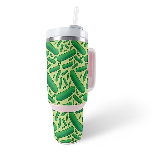 MightySkins Skin Compatible with Stanley The Quencher H2.0 FlowState 30 Oz Tumbler - Pickles | Protective, Durable, and Unique Vinyl Decal wrap Cover | Easy to Apply, Remove, and Change Styles