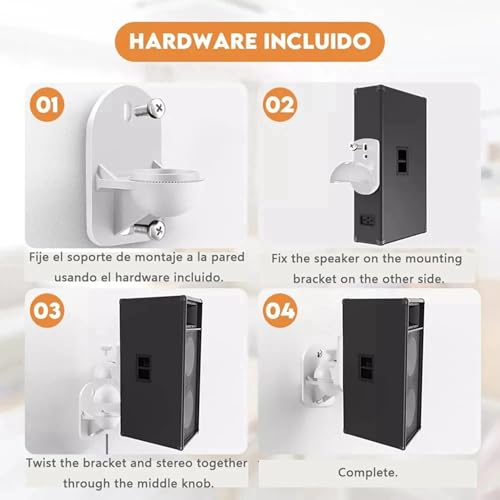 Abrazadera de soporte de techo para altavoz universal con inclinación ajustable 2