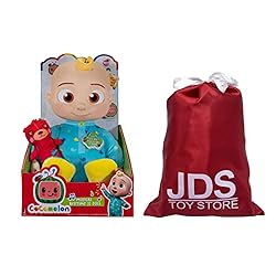 JDS CoComelon Official Musical Bedtime JJ Doll, Soft Plush Body and JDS Toy Bag