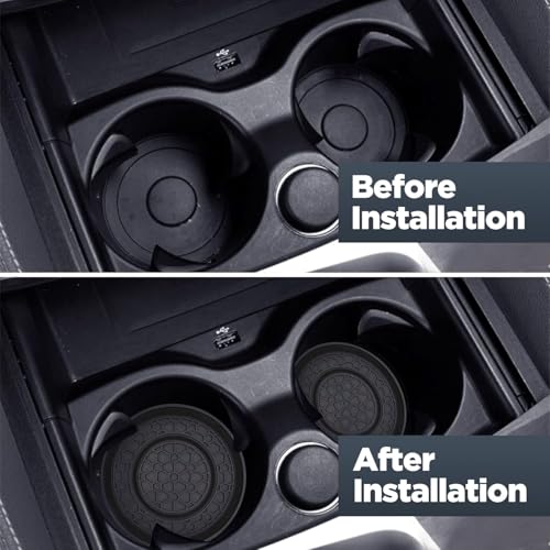 Portavasos para Lexus ES 2019-2024, 4 piezas negro miniatura 5