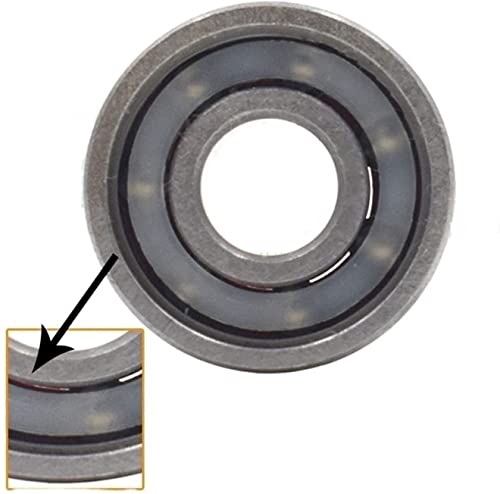 Rodamientos 608RS P5 con sellado rojo de alta precisión y baja fricción para patinaje 16 uds 2