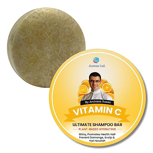 Image of Areton HandMade Solid Shampoo Bar – Natural Shampoo Bar and conditioner For Dry Hair, Hair Nourishment, Prevents Spilt Ends With Plant Based Hydrating SLS Free Shampoo Bar (Vitamin C)