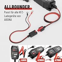 ABSINA Batterieanschlusskabel M6 Ringösen für Kfz Ladegerät A800 & A3800 – Ansicht 4