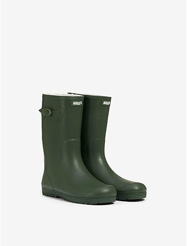 Aigle Perdrix 2, regenlaarzen voor jongens, uniseks, kinderen, kaki, 24 EU