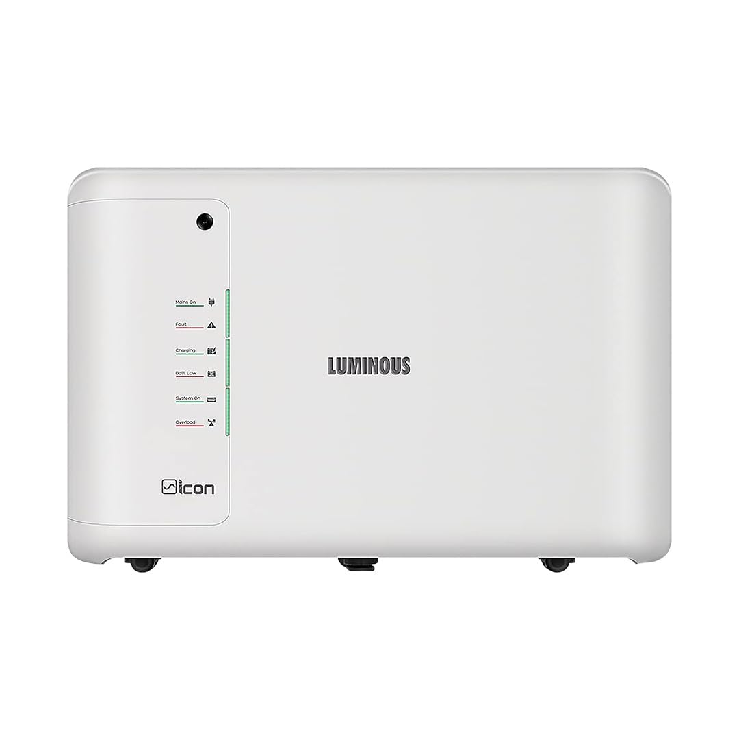 Luminous iCon 1100 Pure Sine Wave Inverter for Home & Office | 900VA/12V | Dedicated Battery Enclosure | White | Standard Design | with 36 Months Warranty-image-46