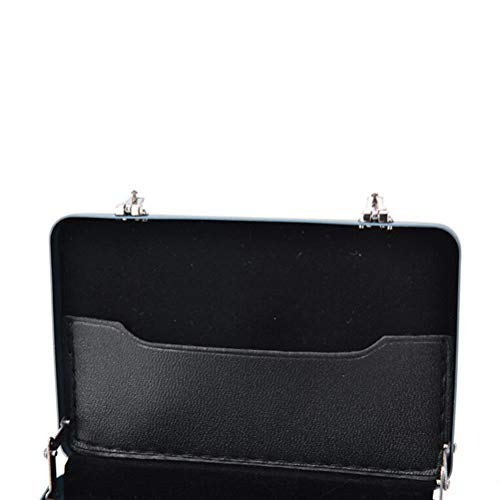 Mini Aluminum Suitcase Briefcase Card Holder Box Case Box (Black)4