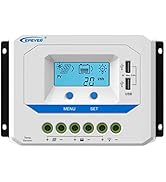 EPEVER 45A Solar Charge Controller 12V/24V/36V/48V Auto Working PWM Solar Panel Charge Regulator ...