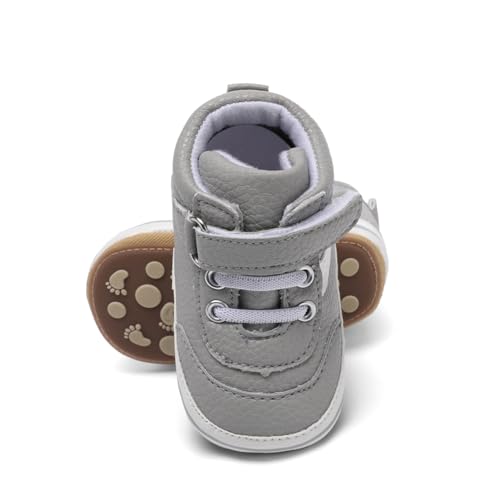 Image of Clowora Baby Boys Girls Shoes Non-Slip Rubber Sole Sneakers Infant First Walking Toddler Crib Shoes Newborn Loafers Flats.