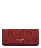  Liebeskind Berlin Damen Handcut Python Slg - Marina Wallet Large Geldbörse, Rot (red Wine), 4x11x19 cm