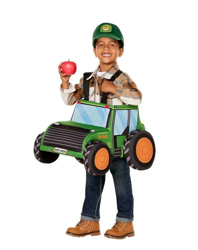 Spirit Halloween Toddler Tractor Ride-Along Costume, 3D Costume and Hat,