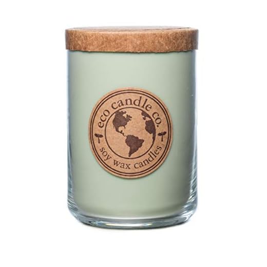 Eco Candle Co. Recycled Candle, Mother Earth, 26 oz. - Scents of Grass, Hay, Cypress, Patchouli, Sandalwood, & Tonka Bean - 100% Soy Wax, No Lead, Kraft Paper Label & Lid, Hand Made, Midwest Soybeans