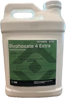 Glyphosate 4 Extra Herbicide – 2.5 Gallons (41% Glyphosate with Built-in Surfactant) – Systemic Weed & Grass Killer for Farms, Lawns & Non-Crop Areas
