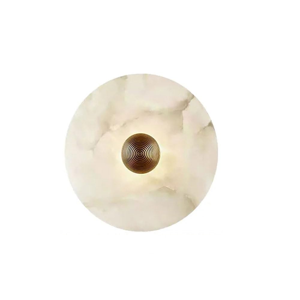 SXSCARKX Nordic Stone Wall Lamp Natural Marble Lampshade Sconce Light Study Home Durable Base Indoor Lights Fixture for Living Room Dinning Corridor Lighting Decoration