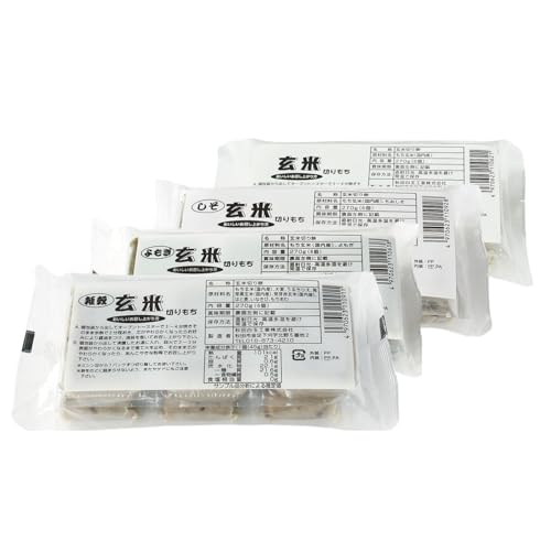 【秋田白玉工業公式】 玄米切り餅食べ比べ(玄米, シソ,よもぎ,雑穀)4種セット 1袋270g 6個入り×4パック 秋田県産玄米 個包装 真空パック 保存料不使用 長期保存 備蓄 玄米もち ヘルシー 食物繊維豊富 低GI 焼くだけ簡単