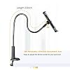 Gooseneck Tablet Kindle Holder Stand for Bed Reading,33in Flexible Long Arm Clamp Clip Mount for iPad, iPhone, Galaxy Tabs, Switch, Kindle Fire, Phone 4.7''-10.5'' Tablet Devices