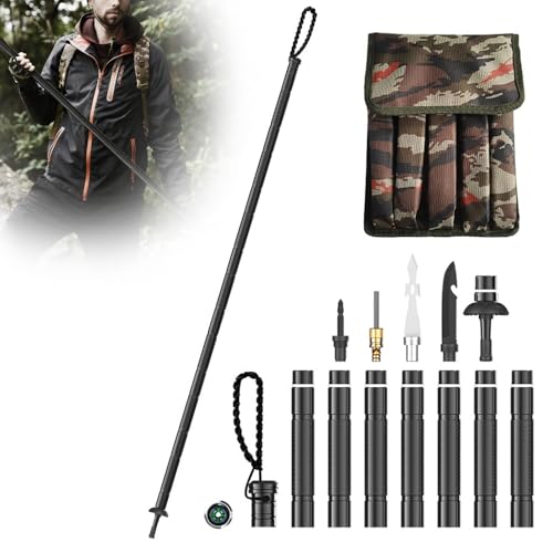 Saker Collapsible Tactical Hiking Trekking Pole - Tactical Walking Stick Survival Hiking Staff &...