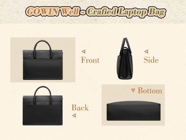 Bolso mensajero para portátil de 15.3 pulgadas negro miniatura 6
