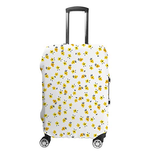 Housse pour bagages de voyage fleurie : protégez votre valise des rayures