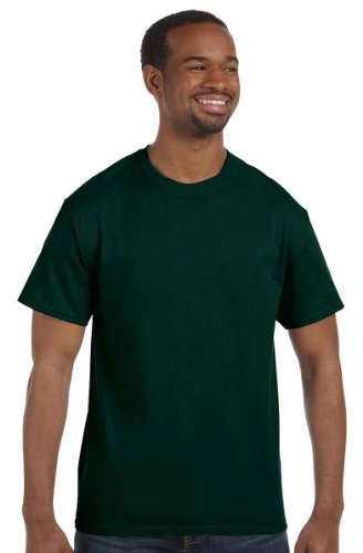 Hanes TAGLESS T-Shirt, XXXXX-Large, Deep Forest