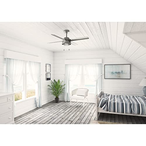 Hunter Fan Company 51470 Spring Mill Ceiling Fan, 52, Painted Galvanized #TOP26
