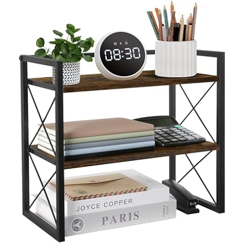 YINMIT 2-Tier Desktop Shelf Organizer Cover