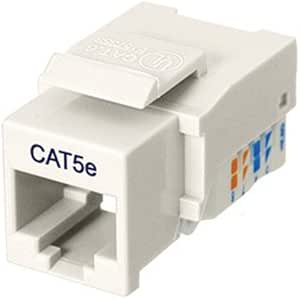 CAT5 RJ45 Keystone Jack Tool Free, White : Buy Online at Best Price in ...