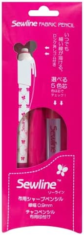 Sewline Mechanical Fabric Pencil-Pink, 2 Count (Pack of 1)