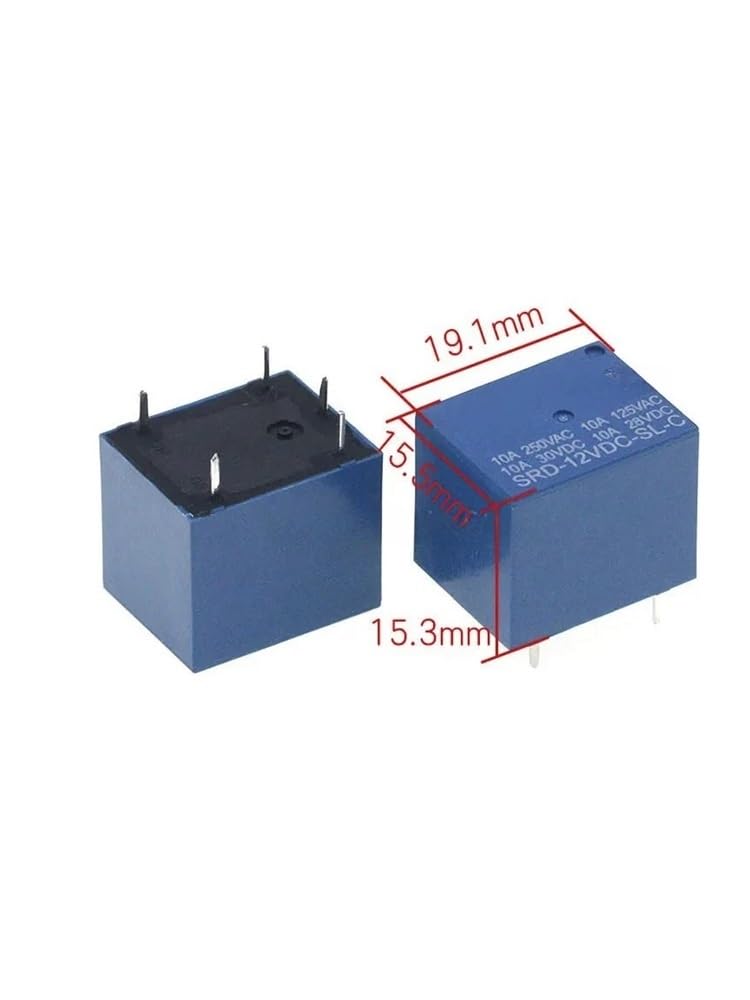 Relé Relés SRD-05VDC-SL-C SRD-12VDC-SL-C SRD-24VDC-SL-C 5V 12V 24V 10A 250VAC 5PIN T73(1 box 12V 100PCS)