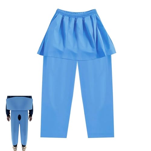 DeaHea Shorts descartáveis para exame de colonoscopia unissex para exame de cólon calças com furo não tecido para enema de café para clínicas, hospitais, kit de bolsa de enema para desintoxicação de