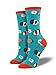 Socksmith Womens' Novelty Crew Socks "Guinea Pigs" - 1 pair (Turquoise)