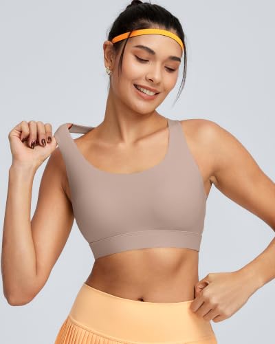 Image of RUNNING GIRL Sports Bra for Women High Support, Molded Cup High Impact Sports Bras with Sewn in Pads Workout Running Bra