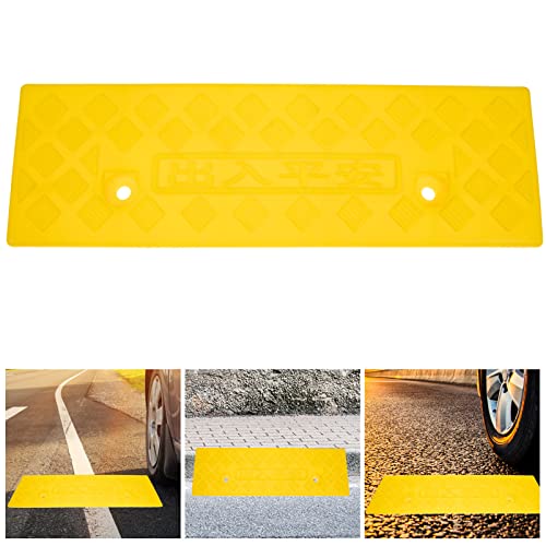 Rampa para Bordillo de Entrada Tofficu de Goma Amarilla Ligera y Portátil para Carga de Coches miniatura 4